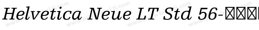 Helvetica Neue LT Std 56字体转换